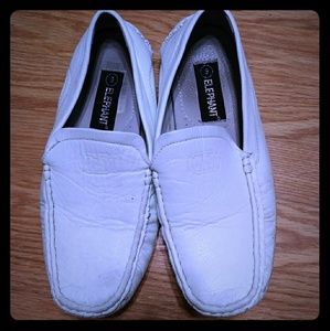 Mens Elephant White Leather sz: 9 shoes